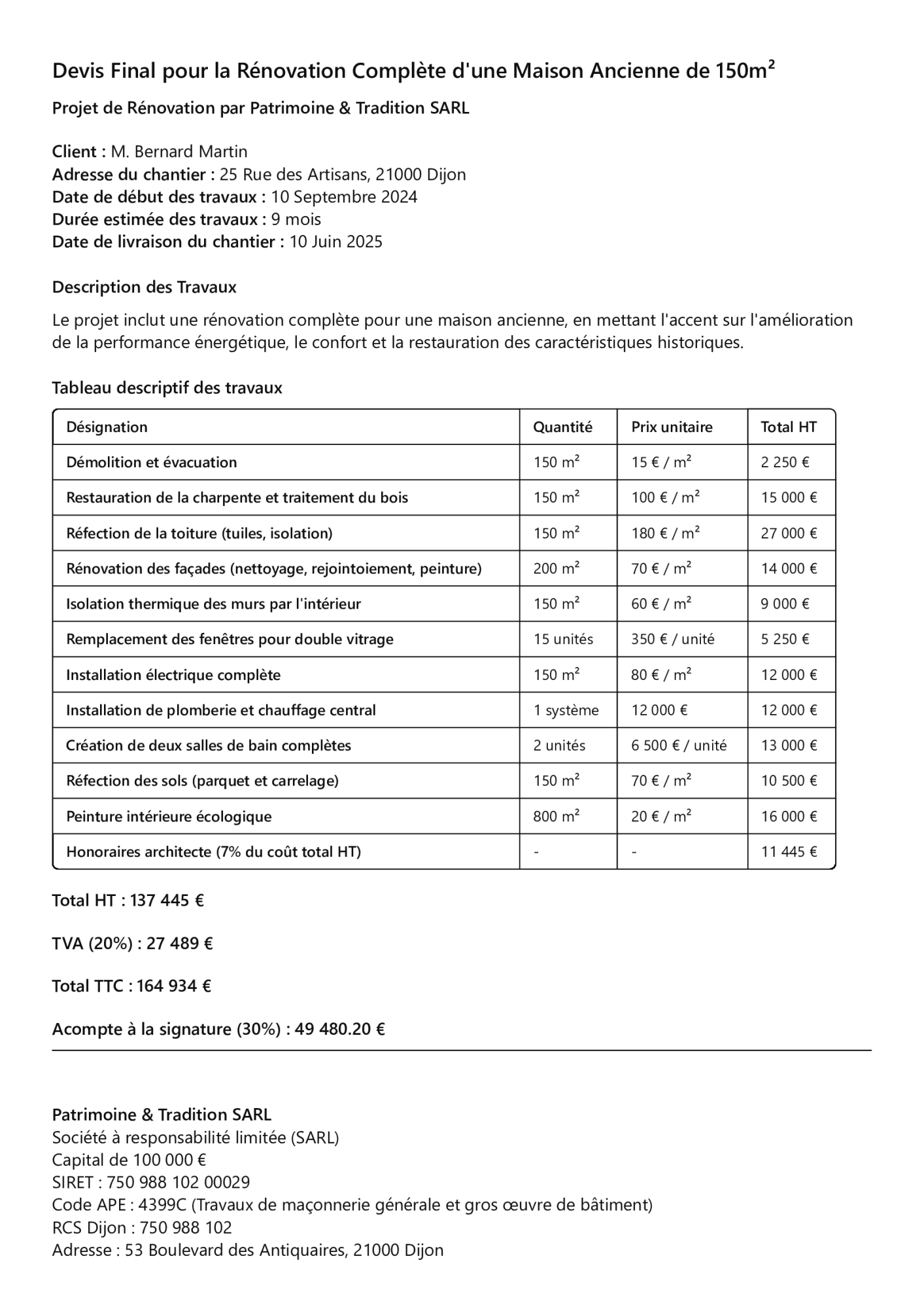 obtenez rapidement un devis personnalisé pour vos travaux de rénovation dans le 18e arrondissement de paris. évaluation gratuite, conseils d'experts et solutions adaptées à votre projet.