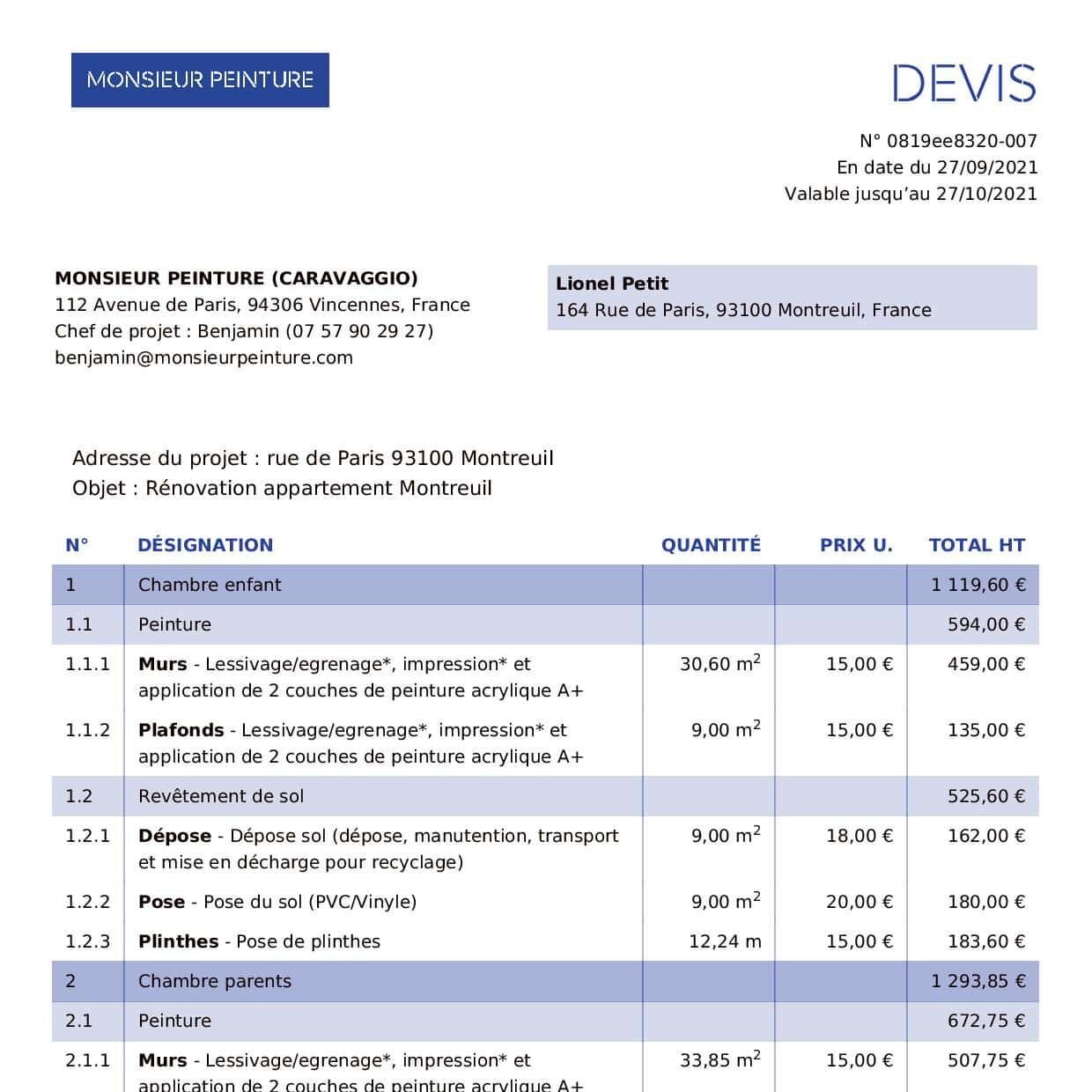 obtenez rapidement un devis personnalisé pour vos travaux d'appartement. comparez les prix, choisissez les meilleurs artisans et réalisez votre projet en toute sérénité.
